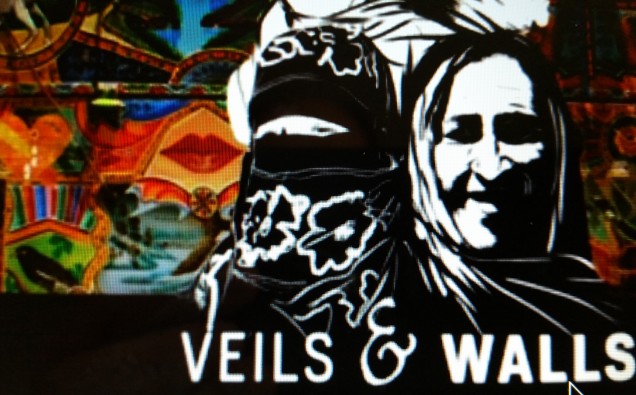 Title of Huma Beg's documentary Veils and Walls . Photo Courtesy Production title