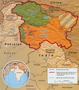 Kashmir Map by CIA being used via Wikimedia Commons