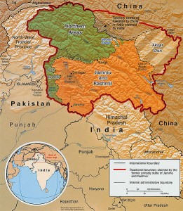 Kashmir map Image Credit Wikimedia Commons
