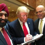 Donald Trump with members of Diversity Coalition Monday April 18. 2016 Photo Courtesy Sajid Tarar