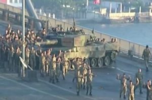 Turkish soldiers surrendering during a failed coup July 16, 2016 Photo: Turkish NTV