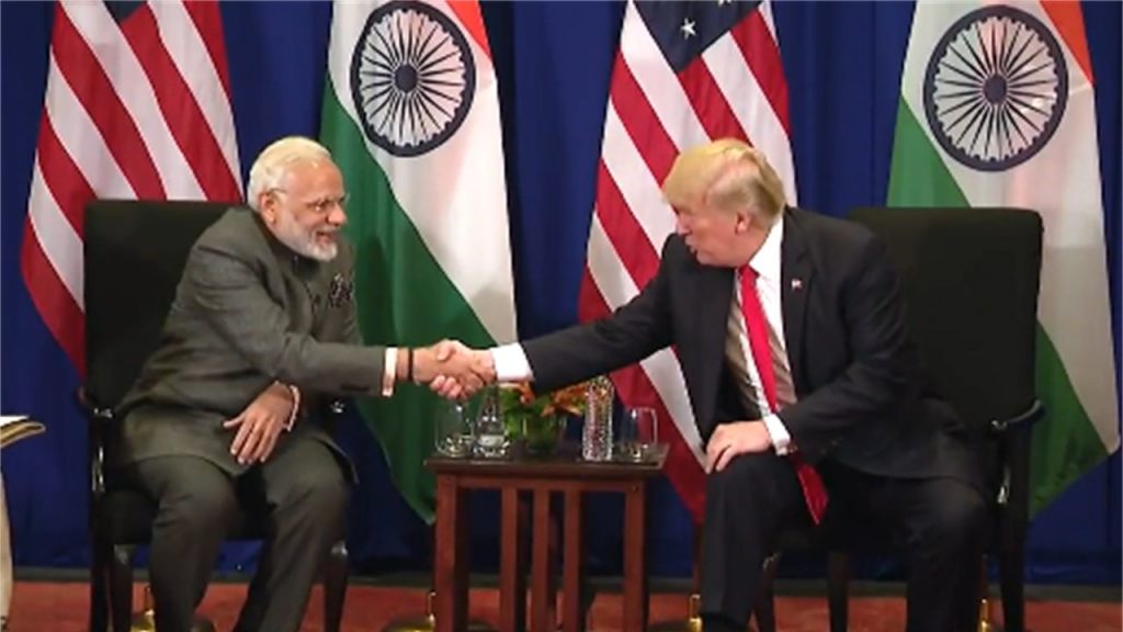 President Donald Trump meeting with Indian PM Narendra Modi in Manila, Philippines, November 13, 2017 Photo: Screenshot/Official WH YouTube Video