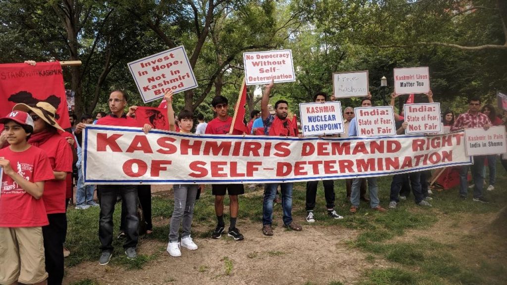 A group of Kashmiri-Americans protesting outside the White House August 10, 2019 Image Credit: Views and News